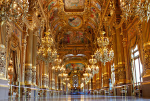 Golden Interior of Opera Garnier, Paris, France